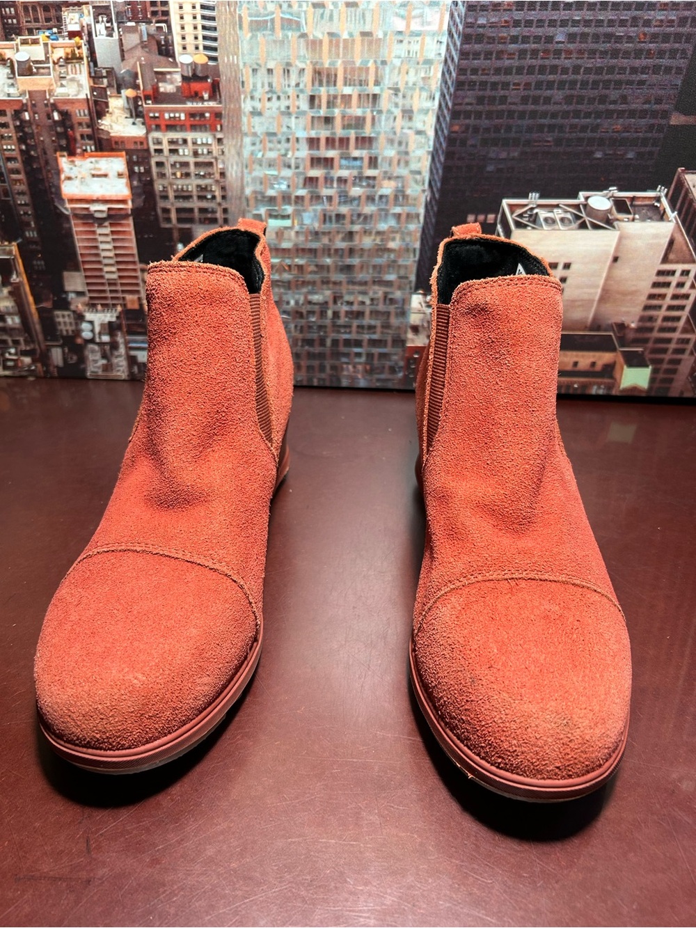 Sorel Rust Orange women Ankle Boot Sz 8.5